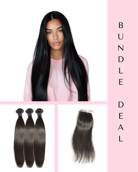 Sexy Snob - Bundle Deal (3 Bundles + 1 HD Lace Closure)