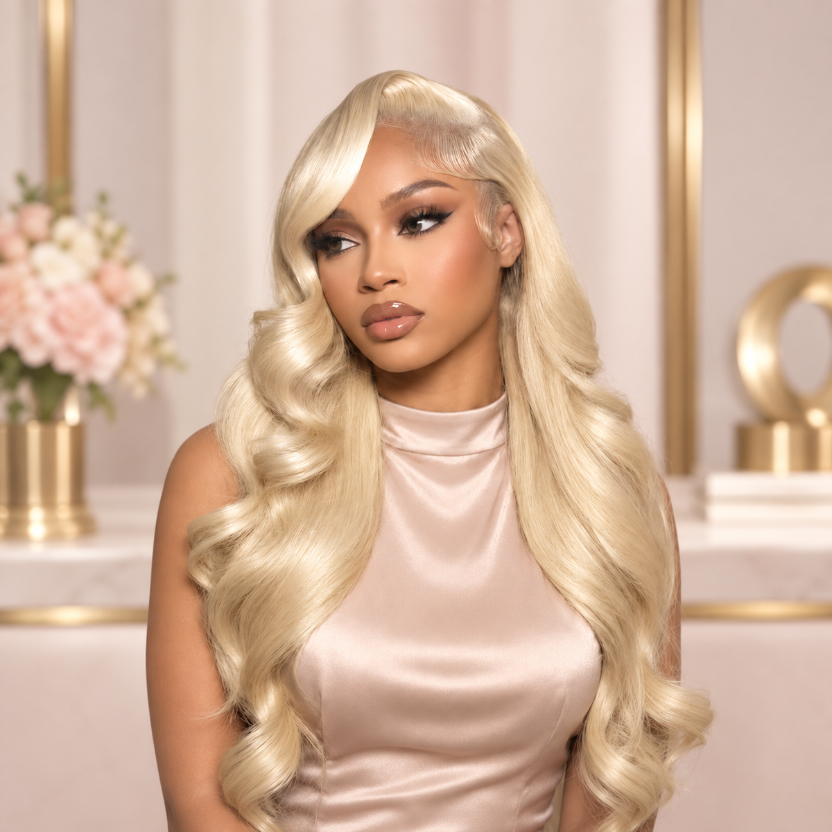 Bossy Blonde Body Wave – Custom HD Lace Wig.