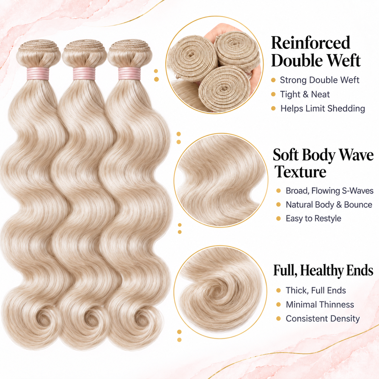 Bossy Blonde Body Wave - Bundle