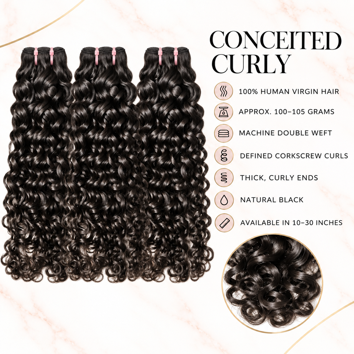 Conceited Curly - Hair Bundle