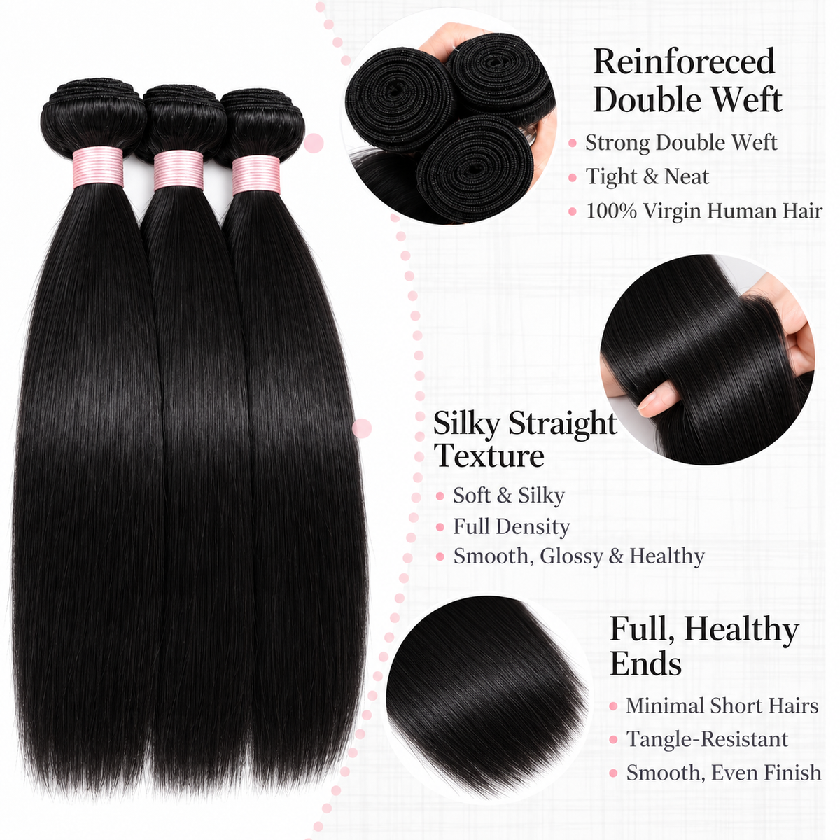 Sexy Snob Straight - Hair Bundle