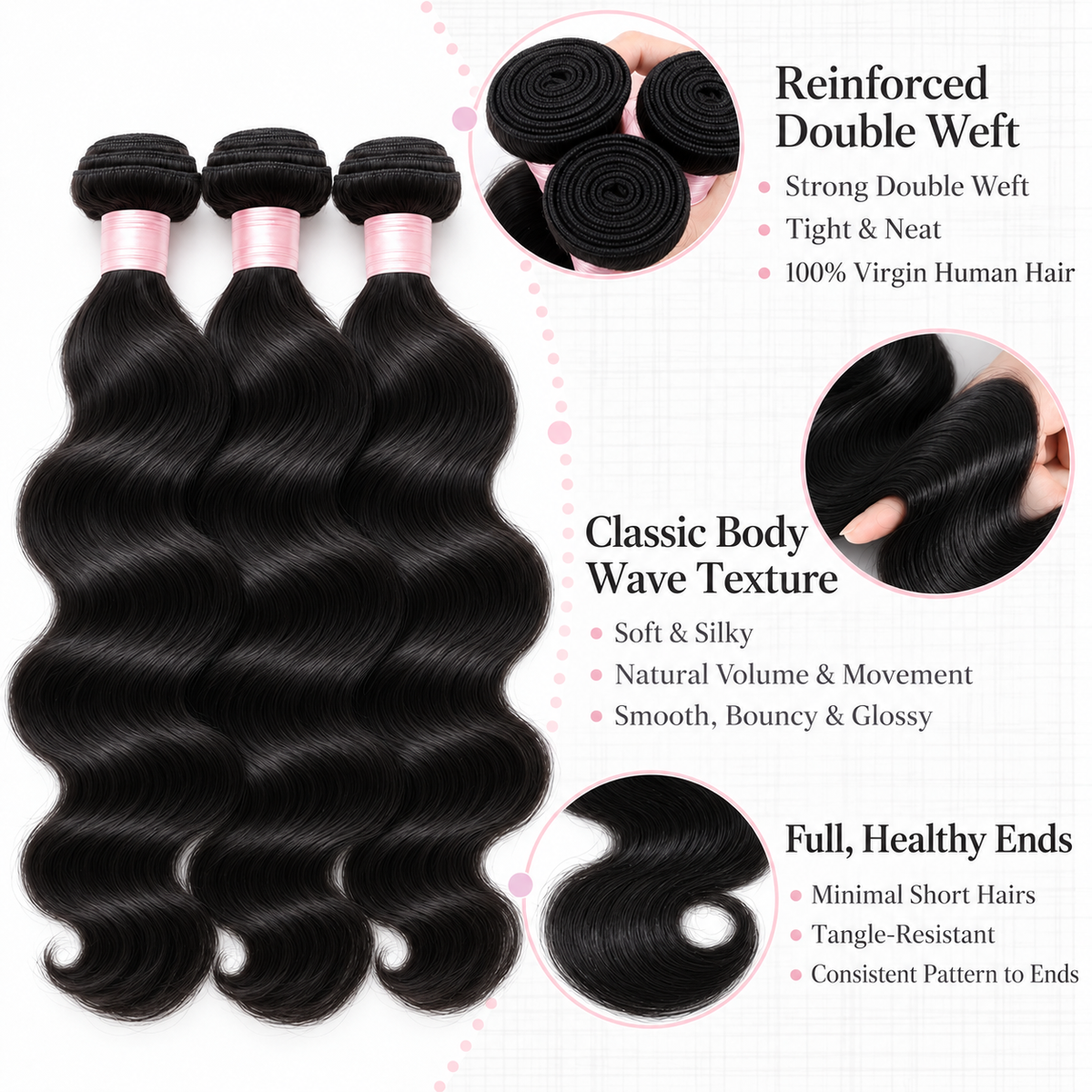 Booji Body Wave - Hair Bundle