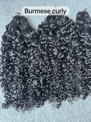 Booji Burmese Curly - Human Crochet Hair