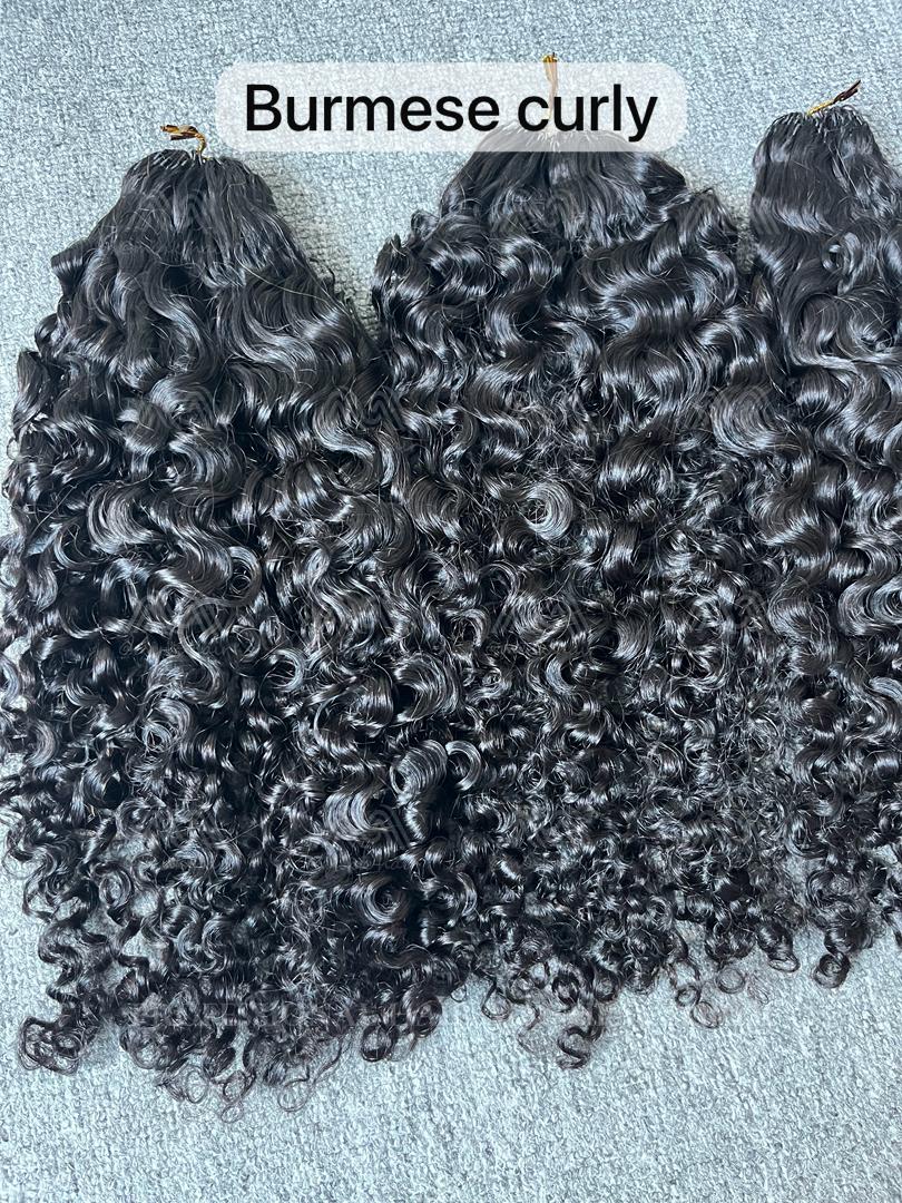 Booji Burmese Curly - Human Crochet Hair