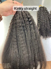 Booji Kinky Straight - Human Crochet Hair