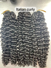 Booji Italian Curly - Human Hair Crochet