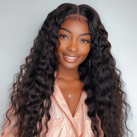 Diva Deep Wave HD Lace Frontal Wig 13x4 Booji Beauty Bar Co
