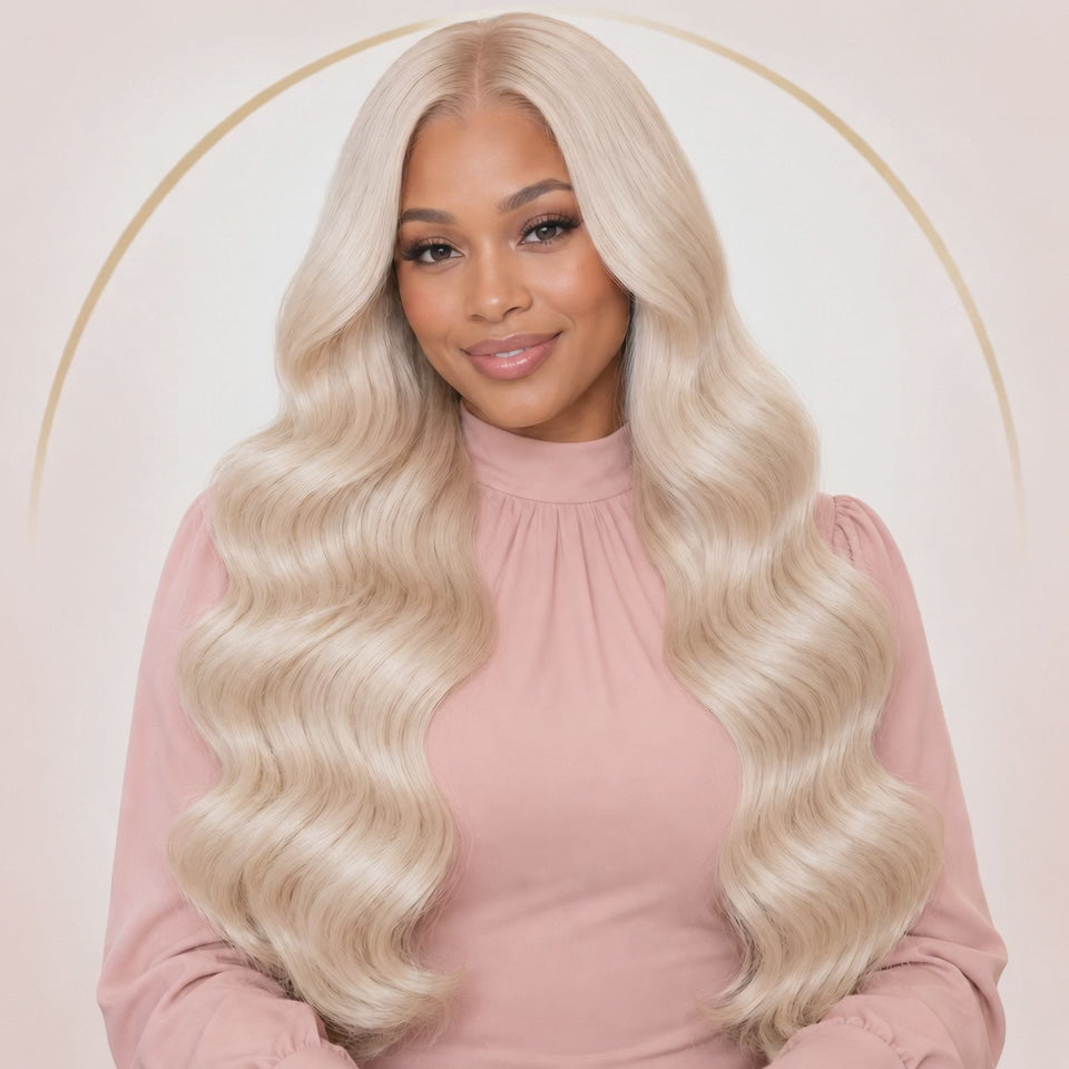 Load video: Bossy Blonde Body Wave - Bundle