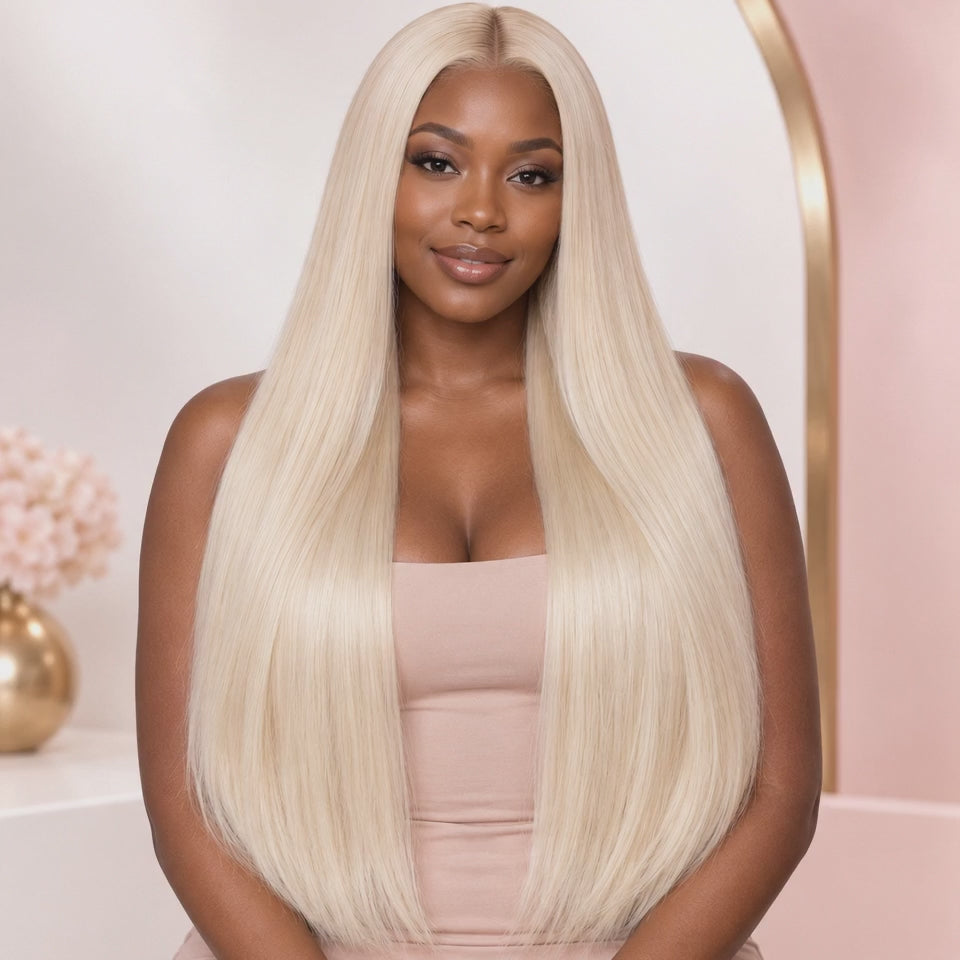Load video: Bossy Blonde Straight – Hair Bundle